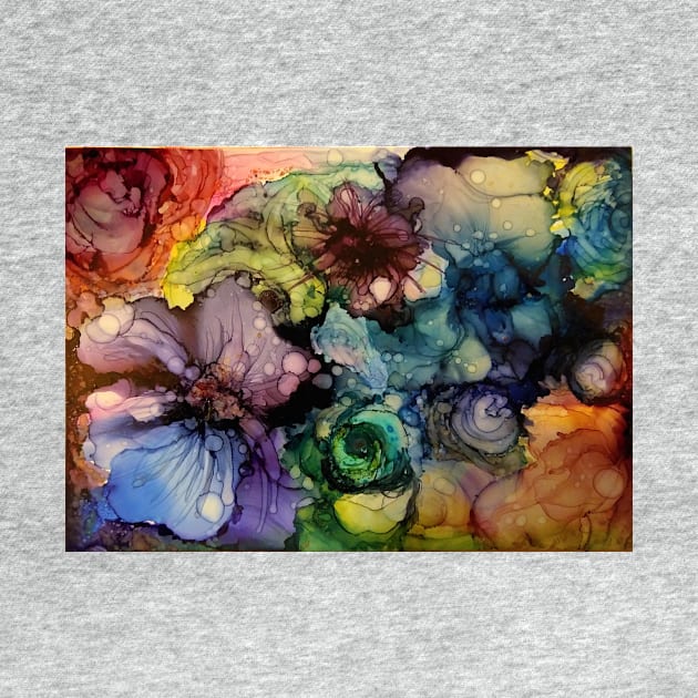 ฺBlooming Alcohol Ink Flowers by Sleepycircle